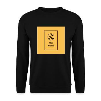 Happy Halloween - Unisex Sweatshirt - black - Front - Alina (178cm) & Michal (187cm)