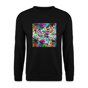 Galactic glow in the kaleidoscope of dreams - Unisex Sweatshirt - black - Front - Alina (178cm) & Michal (187cm)