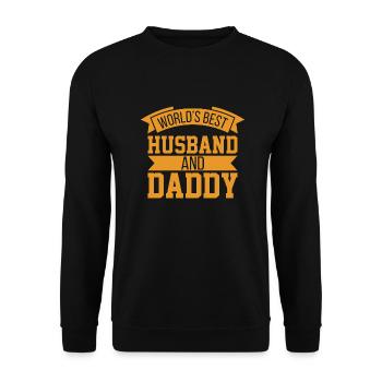 Der beste verheiratete und beste Vater - Unisex Pullover - Schwarz - Vorne - Alina (178cm) & Michal (187cm)