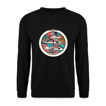 Sneakerhead - Unisex Pullover - Schwarz - Vorne - Alina (178cm) & Michal (187cm)