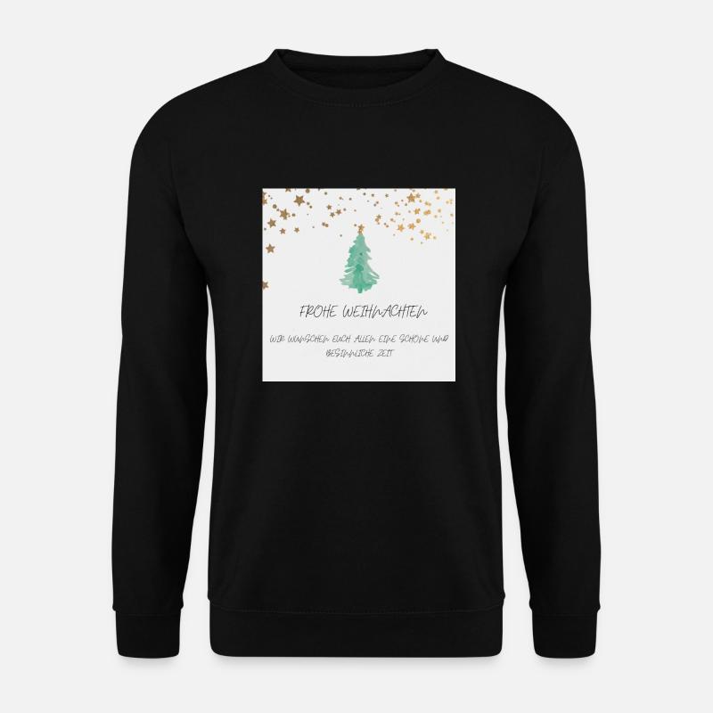 Frohe Weihnachten - Unisex Pullover - Schwarz