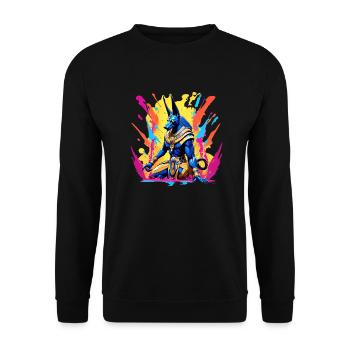 Anubis - Unisex Pullover - Schwarz - Vorne - Alina (178cm) & Michal (187cm)