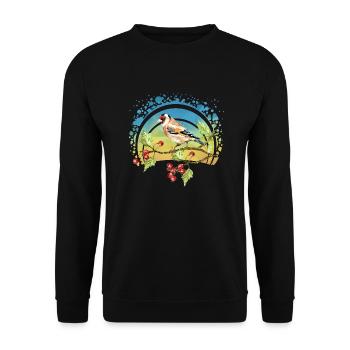 Oiseau coloré - Sweat-shirt Unisexe - noir - Devant - Alina (178cm) & Michal (187cm)