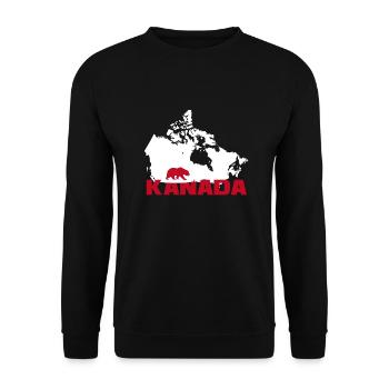 Ours sauvage du Canada - Sweat-shirt Unisexe - noir - Devant - Alina (178cm) & Michal (187cm)