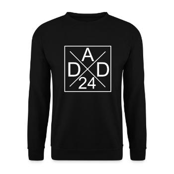 dad 24 Vatertag Geschenkidee 2024 - Unisex Pullover - Schwarz - Vorne - Alina (178cm) & Michal (187cm)