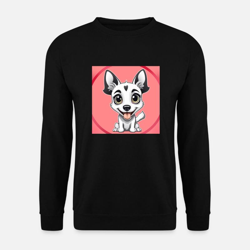 Hund Cartoon 3 - Unisex Pullover - Schwarz