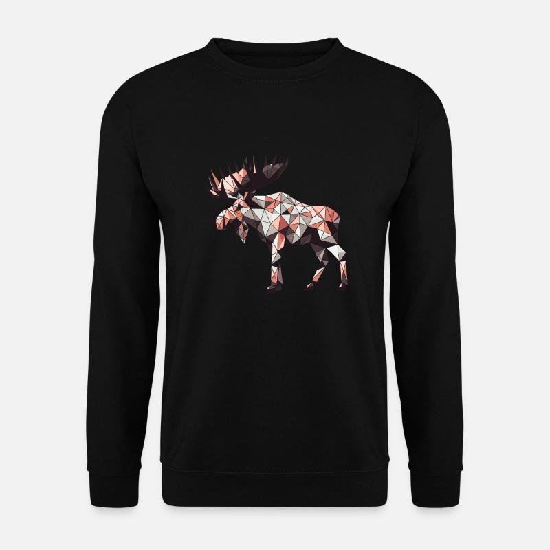 Elch // moose - Unisex Pullover - Schwarz
