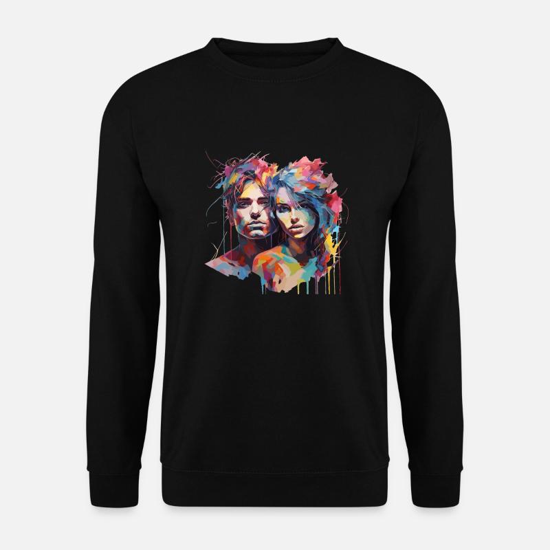 Kunstpärchen - Unisex Pullover - Schwarz