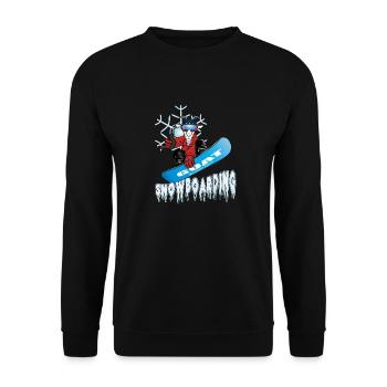 Snowboard de chèvre - Le plus grand de tous les temps - Sweat-shirt Unisexe - noir - Devant - Alina (178cm) & Michal (187cm)
