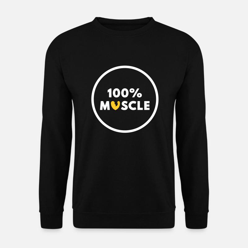 100% Muskeln - Unisex Pullover - Schwarz