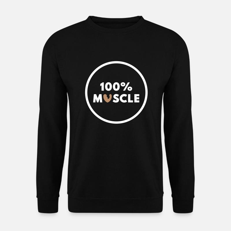 100% Muskeln - Unisex Pullover - Schwarz