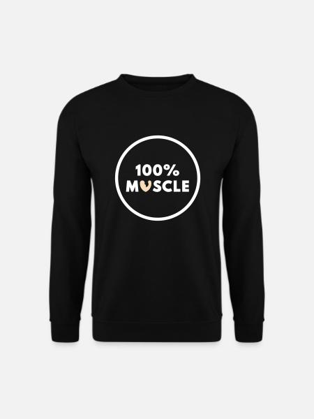 100% Muscle - Sweat-shirt Unisexe - noir