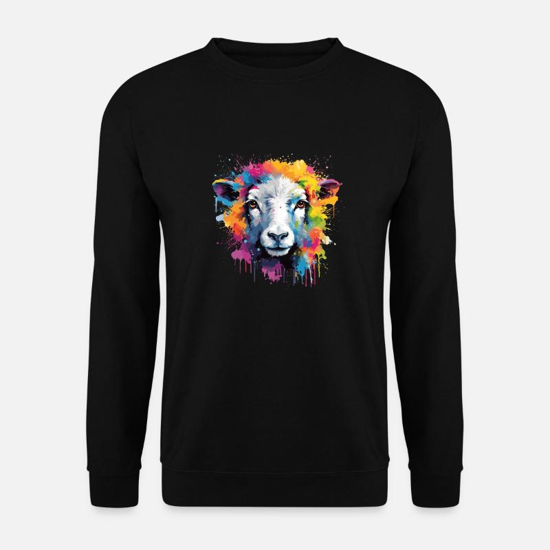Schaf , Schaf , Lamm - Unisex Pullover - Schwarz