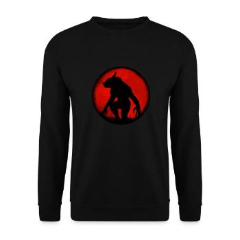 Fenri's Werewolf - Unisex Sweatshirt - black - Front - Alina (178cm) & Michal (187cm)