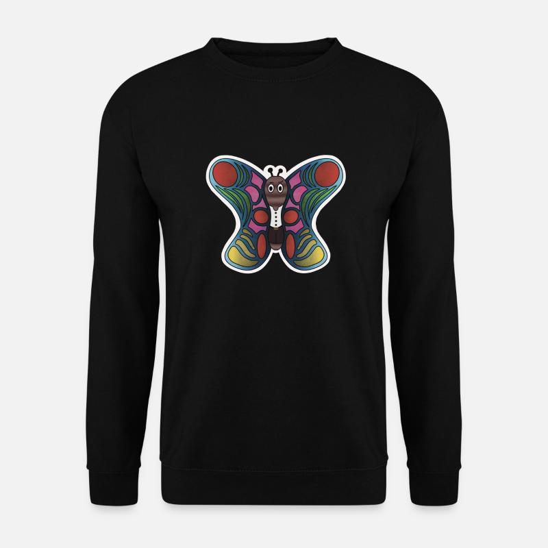 Schmetterling - Unisex Pullover - Schwarz