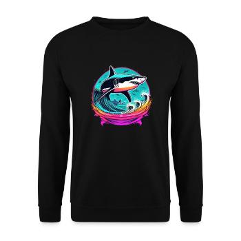 Hai - Unisex Pullover - Schwarz - Vorne - Alina (178cm) & Michal (187cm)