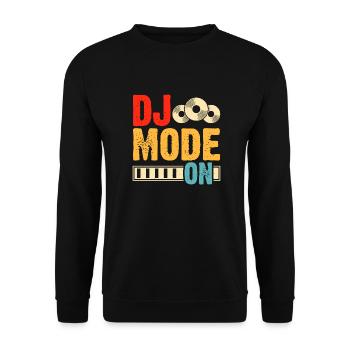 Mode Dj activé - Sweat-shirt Unisexe - noir - Devant - Alina (178cm) & Michal (187cm)