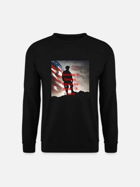 Veterans, veterans, armistice. - Unisex Sweatshirt - black