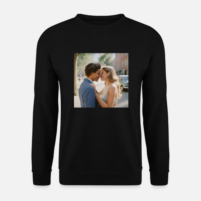 Verliebtes Paar - Unisex Pullover - Schwarz