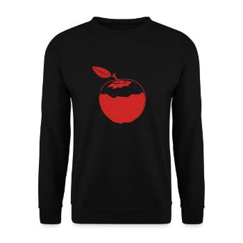 Apple - Unisex Sweatshirt - black - Front - Alina (178cm) & Michal (187cm)
