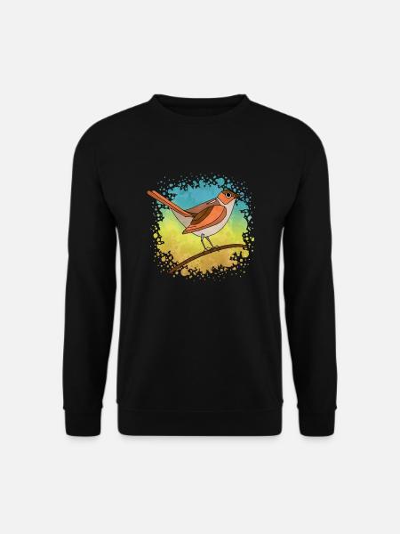 Bunter Vogel - Unisex Pullover - Schwarz