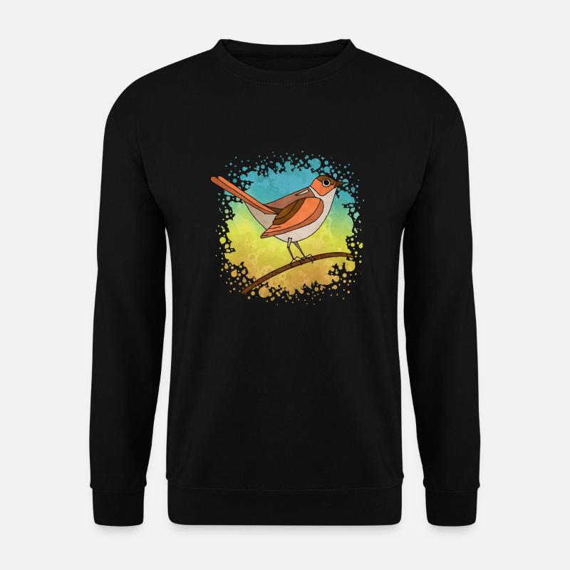 Bunter Vogel - Unisex Pullover - Schwarz