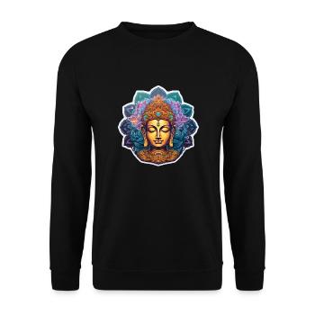 NamasteNirvana - Unisex Pullover - Schwarz - Vorne - Alina (178cm) & Michal (187cm)