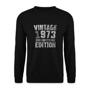 Millésime 1973 Édition Limitée - Sweat-shirt Unisexe - noir - Devant - Alina (178cm) & Michal (187cm)