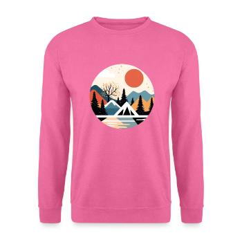 Frosty autumn in the mountains - Unisex Sweatshirt - pink - Front