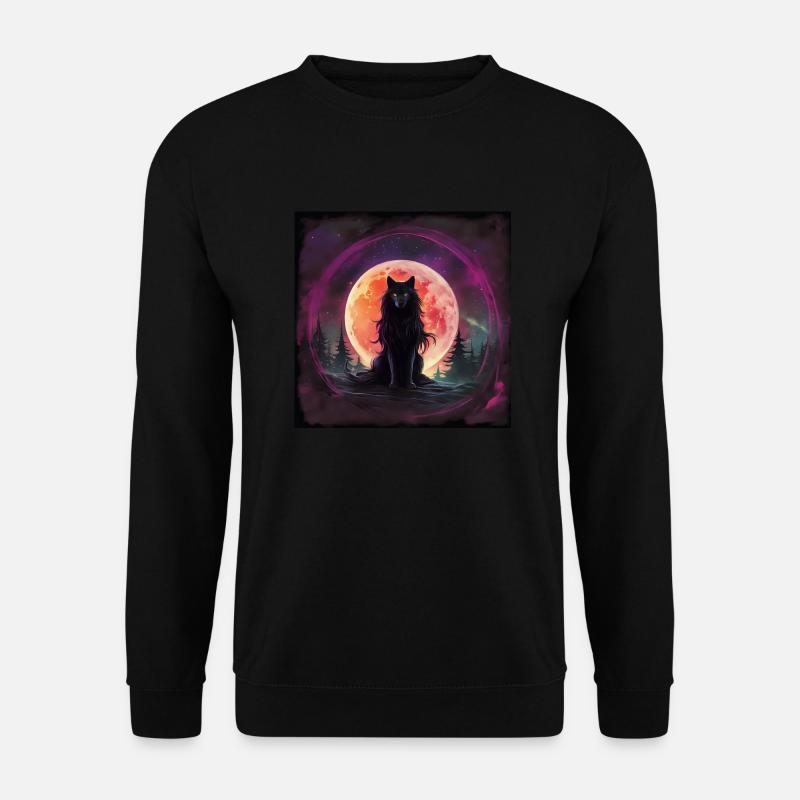 vollmond - Unisex Pullover - Schwarz