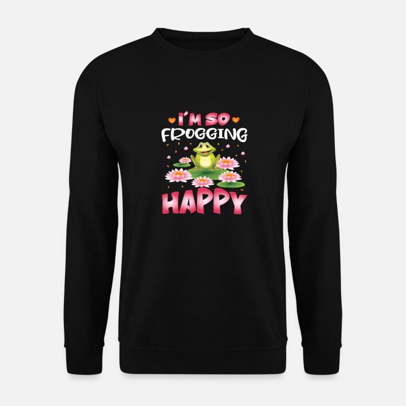Je suis tellement heureux - Sweat-shirt Unisexe - noir