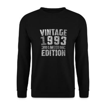 Millésime 1993 Édition Limitée - Sweat-shirt Unisexe - noir - Devant - Alina (178cm) & Michal (187cm)