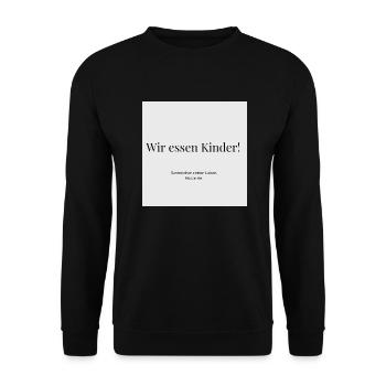 Satzzeichenfetisch - Unisex Pullover - Schwarz - Vorne - Alina (178cm) & Michal (187cm)