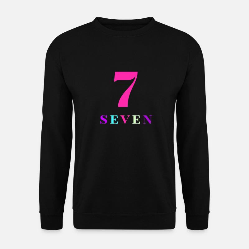 Siebt-7-jähriges Jubiläum - Unisex Pullover - Schwarz
