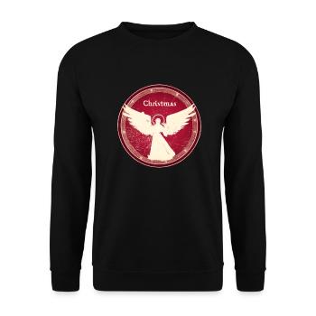 Christkind Retro - Unisex Pullover - Schwarz - Vorne - Alina (178cm) & Michal (187cm)