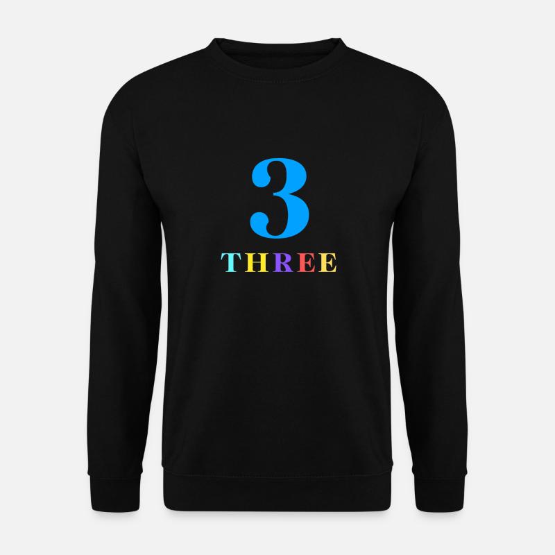 Three-3rd Anniversary - Unisex Sweatshirt - black