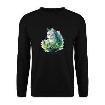 Vivre la vie parfaite - Sweat-shirt Unisexe - noir - Devant - Alina (178cm) & Michal (187cm)