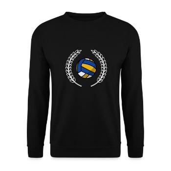 couronne volley-ball - Sweat-shirt Unisexe - noir - Devant - Alina (178cm) & Michal (187cm)