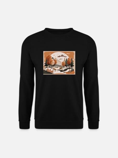 Flowing River (Fall Collection #3) - Unisex Sweatshirt - black