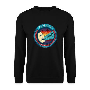 Agua - Unisex Sweatshirt - black - Front - Alina (178cm) & Michal (187cm)