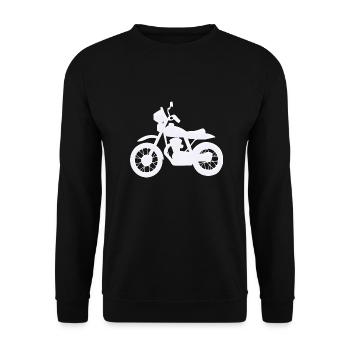 Fan de moto Moto Motocross Motard - Sweat-shirt Unisexe - noir - Devant - Alina (178cm) & Michal (187cm)