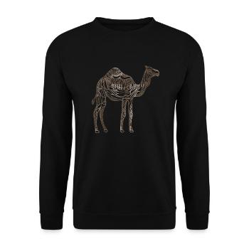 Chameau - Sweat-shirt Unisexe - noir - Devant - Alina (178cm) & Michal (187cm)