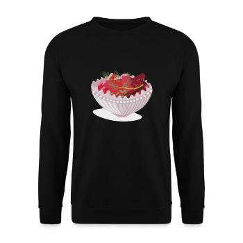 Herring salad - Unisex Sweatshirt - black - Front - Alina (178cm) & Michal (187cm)