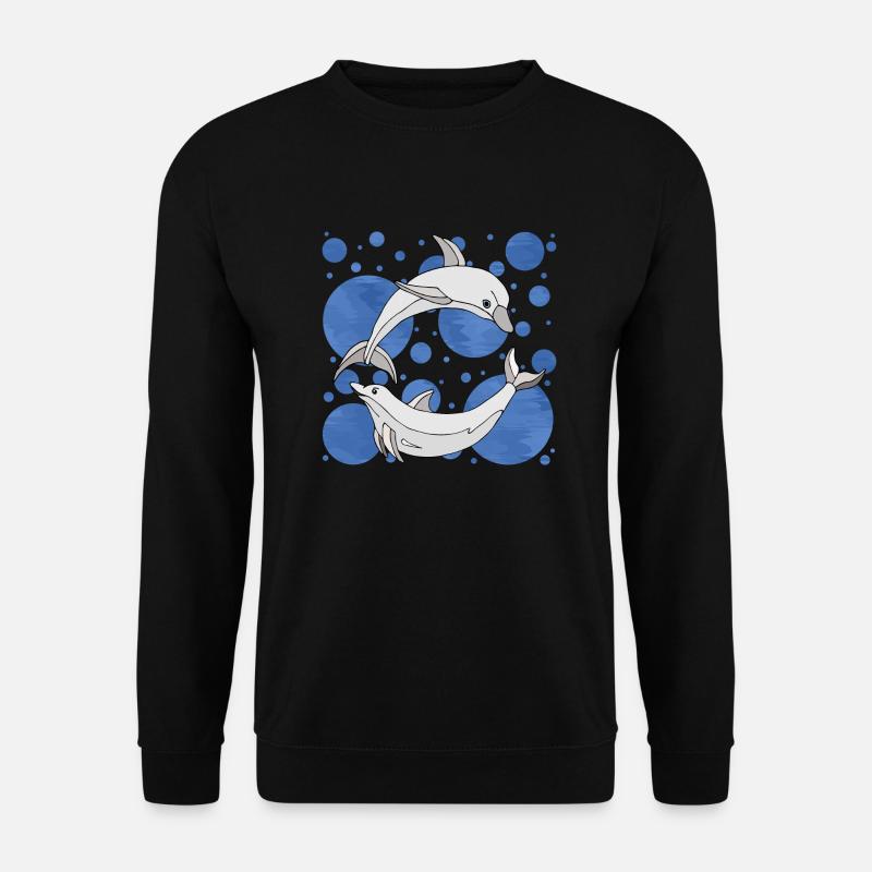 Dolphins - Unisex Sweatshirt - black
