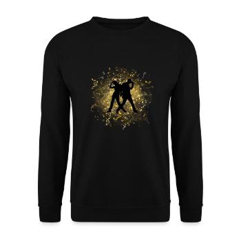 Danse de rue - Sweat-shirt Unisexe - noir - Devant - Alina (178cm) & Michal (187cm)
