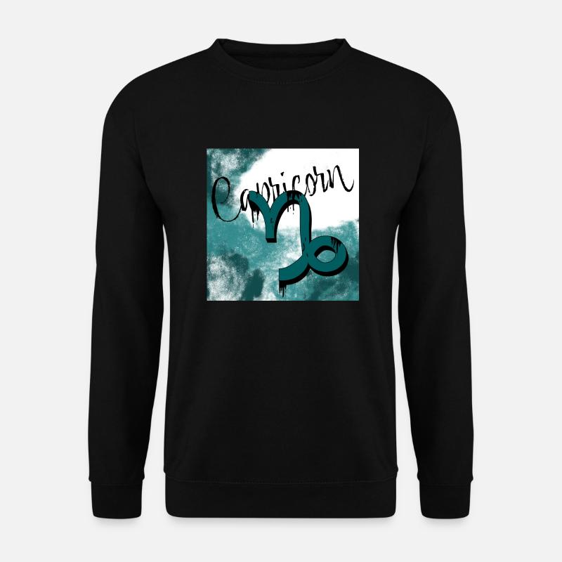Zodiac-Steinbock-Graffiti-Stil - Unisex Pullover - Schwarz