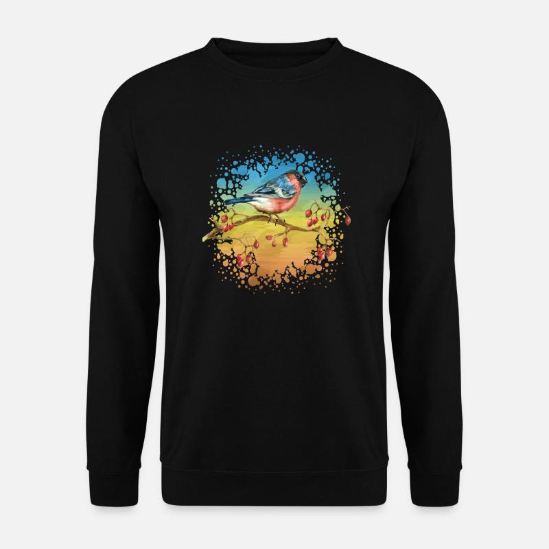 Bunter Vogel - Unisex Pullover - Schwarz