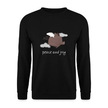 Ottilie for Peace - Unisex Sweatshirt - black - Front - Alina (178cm) & Michal (187cm)