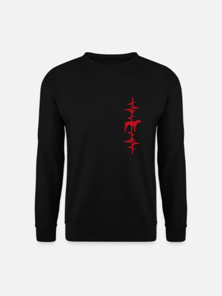 Dog heartbeat - Unisex Sweatshirt - black