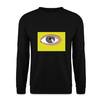 Eye - Unisex Sweatshirt - black - Front - Alina (178cm) & Michal (187cm)